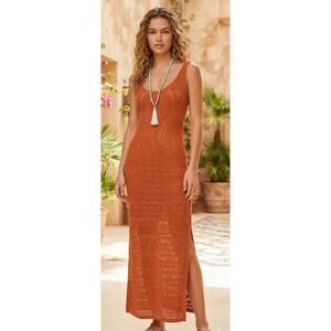 NWOT FORE crochet maxi dress
